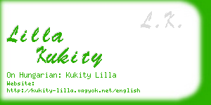 lilla kukity business card